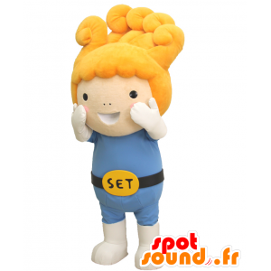 Set-chan mascot. Futuristic man mascot - MASFR28147 - Yuru-Chara Japanese mascots