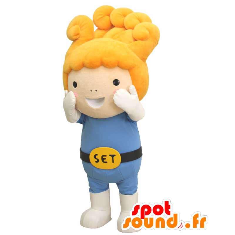 Set-chan mascot. Futuristic man mascot - MASFR28147 - Yuru-Chara Japanese mascots