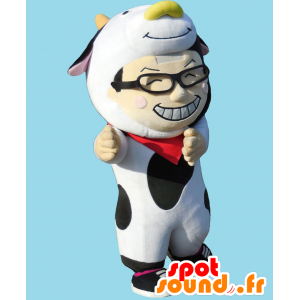 Mascot Oyaji kun. Mascot naamioitu lehmän mies - MASFR28158 - Mascottes Yuru-Chara Japonaises