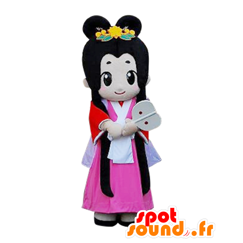 Mascot Miya-chan. Mascot van de Japanse vrouw, heel mooi - MASFR28160 - Yuru-Chara Japanse Mascottes