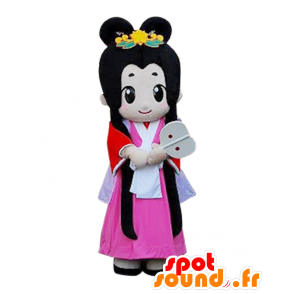 Miya-chan maskot. Japansk kvindelig maskot, meget smuk -