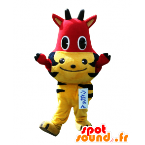 Utochan maskot. Halvtiger, halvröd ko-maskot - Spotsound maskot