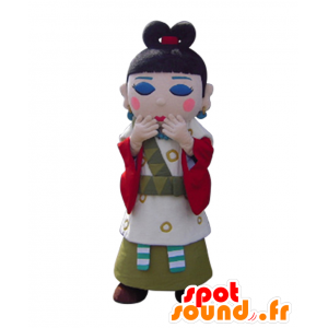 Ikimmusume chan maskot. Makeup kvinde maskot - Spotsound maskot