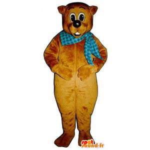 Bjørn Suit brun teddy - MASFR007159 - bjørn Mascot