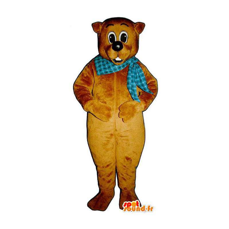Bjørn Suit brun teddy - MASFR007159 - bjørn Mascot