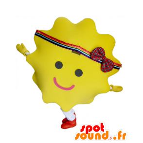 Payton mascot. Yellow snowman mascot, star - MASFR28170 - Yuru-Chara Japanese mascots