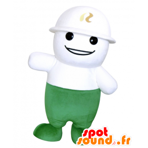 Mascot Laksi kun. Maskotti työntekijä kuulokkeilla - MASFR28175 - Mascottes Yuru-Chara Japonaises