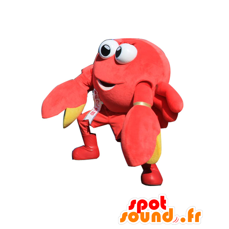 Kani-kun maskot. Kæmpe rød krabbe maskot - Spotsound maskot