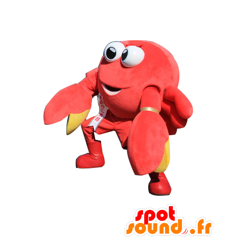 Mascotte de Kani-kun. Mascotte de crabe rouge géant - MASFR28177 - Mascottes Yuru-Chara Japonaises