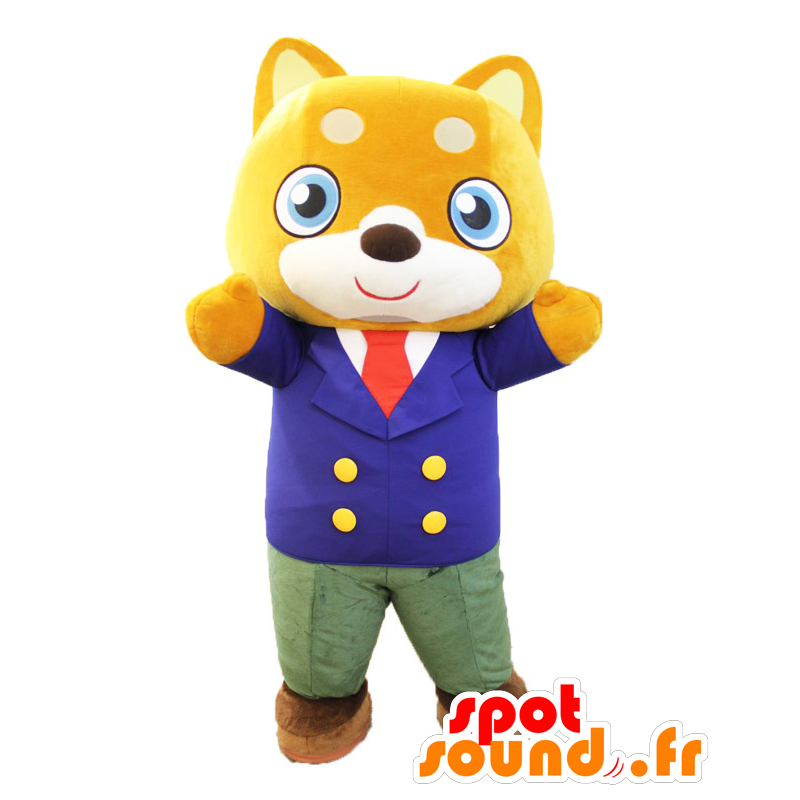 Mascot Kurashiba-Kun. Orange Maskottchen Hund, Shiba Inu - MASFR28180 - Yuru-Chara japanischen Maskottchen