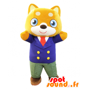 Mascot Kurashiba-Kun. Orange Maskottchen Hund, Shiba Inu - MASFR28180 - Yuru-Chara japanischen Maskottchen