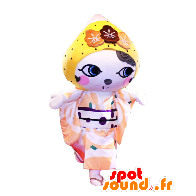 Setotchi mascot. Woman in kimono mascot - MASFR28183 - Yuru-Chara Japanese mascots