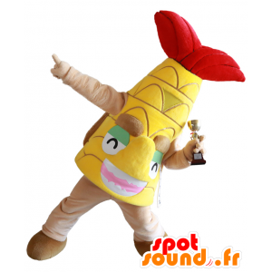Dagayakun mascot. Yellow and red whale mascot - MASFR28188 - Yuru-Chara Japanese mascots