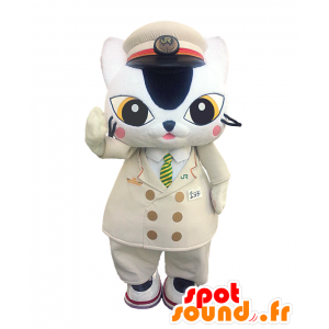 Mascotte Mukona kun. Pilota gatto mascotte, capitano - MASFR28190 - Yuru-Chara mascotte giapponese