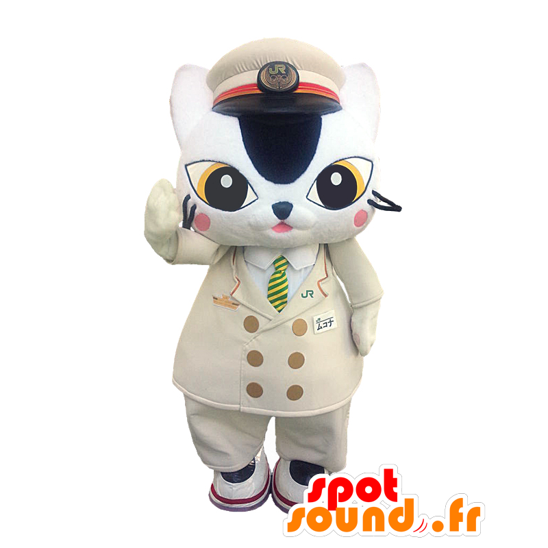 Mascotte Mukona kun. Pilota gatto mascotte, capitano - MASFR28190 - Yuru-Chara mascotte giapponese