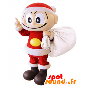 Mascot Kobasan. Santa Mascot kanssa ilkikurisesti - MASFR28191 - Mascottes Yuru-Chara Japonaises