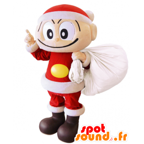 Mascot Kobasan. Santa Mascot kanssa ilkikurisesti - MASFR28191 - Mascottes Yuru-Chara Japonaises