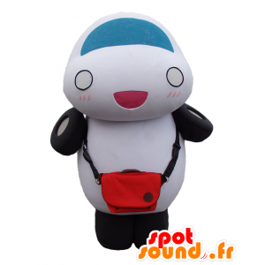 Mascot Kurumakun. valkoinen ja sininen auto Mascot - MASFR28196 - Mascottes Yuru-Chara Japonaises