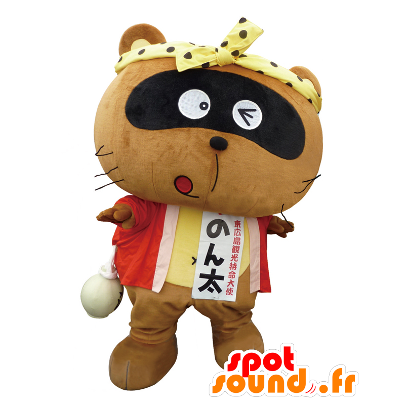 Non-Thick mascot. Mascot brown raccoon - MASFR28207 - Yuru-Chara Japanese mascots