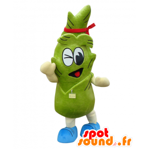 Mascotte de Take-kun. Mascotte de pousse de bambou verte - MASFR28208 - Mascottes Yuru-Chara Japonaises