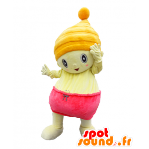 Mascotte de Mikkel. Mascotte de petit enfant avec un bonnet - MASFR28209 - Mascottes Yuru-Chara Japonaises