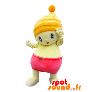 Mascot Mikkel. Pequeño niño con una mascota capó - MASFR28209 - Yuru-Chara mascotas japonesas