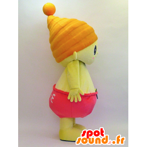 Mascot Mikkel. Small child with a bonnet mascot - MASFR28209 - Yuru-Chara Japanese mascots