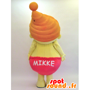 Mikkel mascotte. Piccolo bambino con una mascotte cofano - MASFR28209 - Yuru-Chara mascotte giapponese