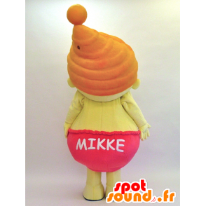 Mascot Mikkel. klein kind met een kap Mascot - MASFR28209 - Yuru-Chara Japanse Mascottes