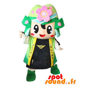 Kanrachan Maskottchen. Mascot verzierten Samurai Garten - MASFR28210 - Yuru-Chara japanischen Maskottchen
