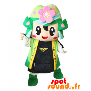 Kanrachan maskot. Flower samurai maskot, have - Spotsound