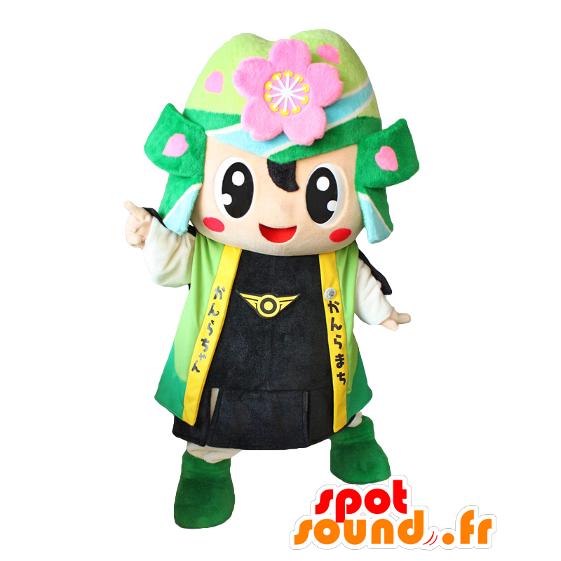 Kanrachan Maskottchen. Mascot verzierten Samurai Garten - MASFR28210 - Yuru-Chara japanischen Maskottchen