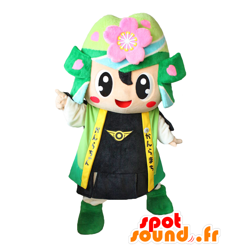 Kanrachan mascot. Mascot ornate samurai garden - MASFR28210 - Yuru-Chara Japanese mascots