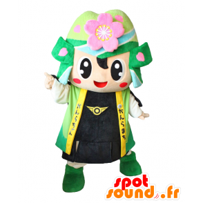 Kanrachan Maskottchen. Mascot verzierten Samurai Garten - MASFR28210 - Yuru-Chara japanischen Maskottchen