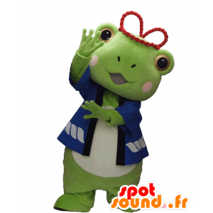 Mascota Yashimaru. Mascot muy exitoso rana verde - MASFR28211 - Yuru-Chara mascotas japonesas