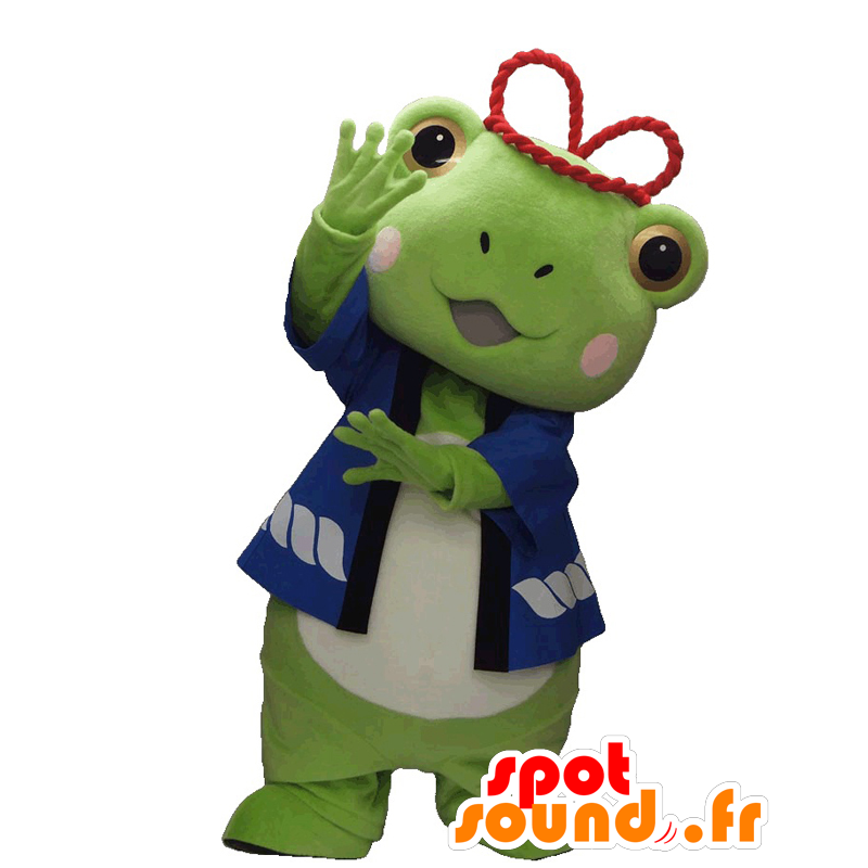 Mascot Yashimaru. Mascot zeer succesvol groene kikker - MASFR28211 - Yuru-Chara Japanse Mascottes