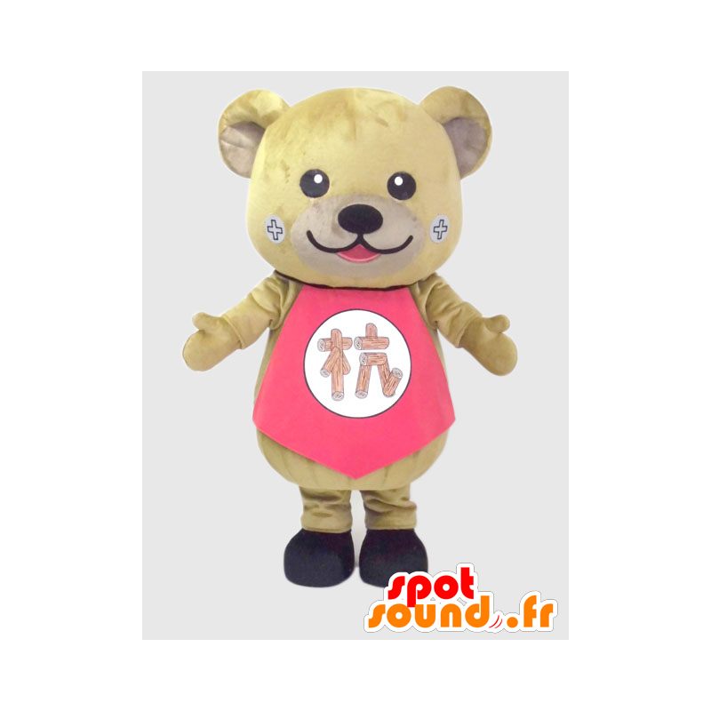 Mascot Kuemaru-Kun. Brown teddy Maskottchen - MASFR28215 - Yuru-Chara japanischen Maskottchen