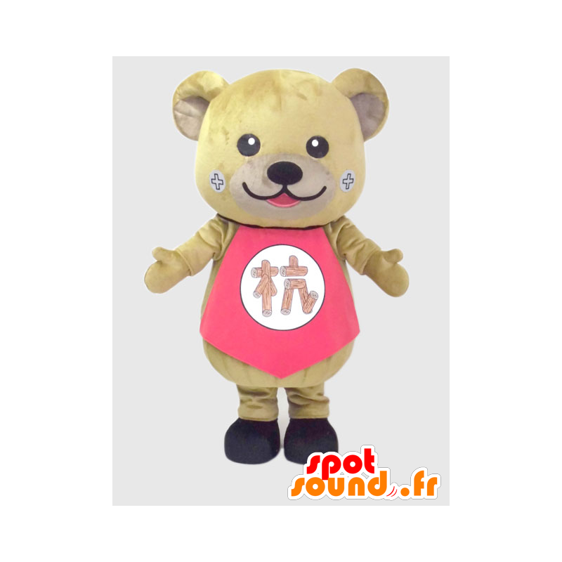 Mascot Kuemaru-kun. Brown teddy mascot - MASFR28215 - Yuru-Chara Japanese mascots