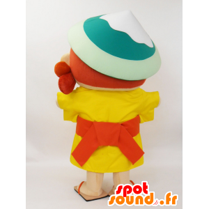 Mascot Tamahime-chan. jente maskot med en lue - MASFR28217 - Yuru-Chara japanske Mascots