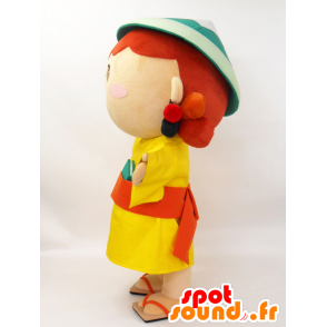 Tamahime-chan mascot. Girl with a hat mascot - MASFR28217 - Yuru-Chara Japanese mascots