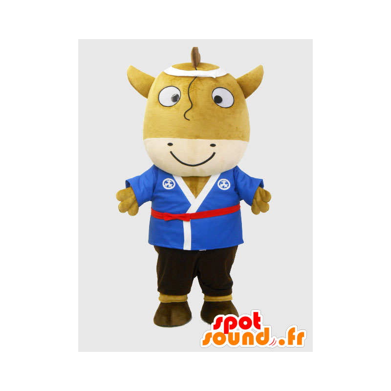 Umamaru mascot. Brown horse with a kimono mascot - MASFR28218 - Yuru-Chara Japanese mascots