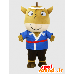 Umamaru mascot. Brown horse with a kimono mascot - MASFR28218 - Yuru-Chara Japanese mascots