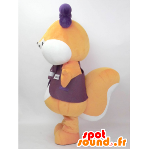 Shimarin Maskottchen. Eichhörnchen Maskottchen mit Traube - MASFR28219 - Yuru-Chara japanischen Maskottchen