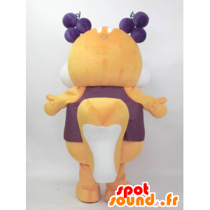 Mascot Shimarin. mascote esquilo com uva - MASFR28219 - Yuru-Chara Mascotes japoneses