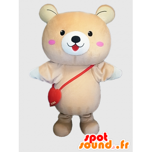 Mascot Tokuma. stor beige teddy maskot - MASFR28220 - Yuru-Chara japanske Mascots