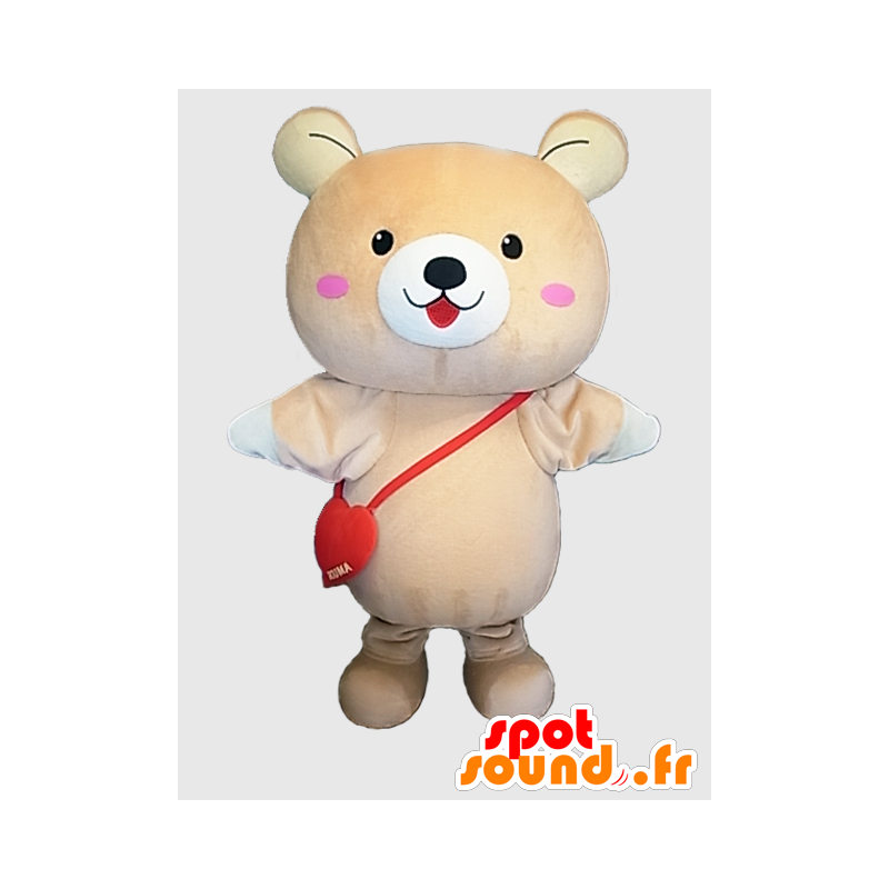 Mascota Tokuma. Grande color beige mascota de peluche - MASFR28220 - Yuru-Chara mascotas japonesas