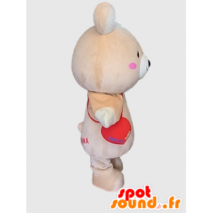 Mascot Tokuma. stor beige teddy maskot - MASFR28220 - Yuru-Chara japanske Mascots