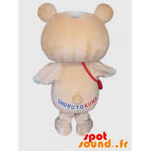 Mascota Tokuma. Grande color beige mascota de peluche - MASFR28220 - Yuru-Chara mascotas japonesas