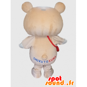 Mascot Tokuma. stor beige teddy maskot - MASFR28220 - Yuru-Chara japanske Mascots