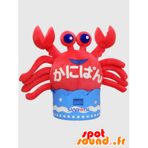 Kanipan mascot. Crab mascot with waves - MASFR28221 - Yuru-Chara Japanese mascots